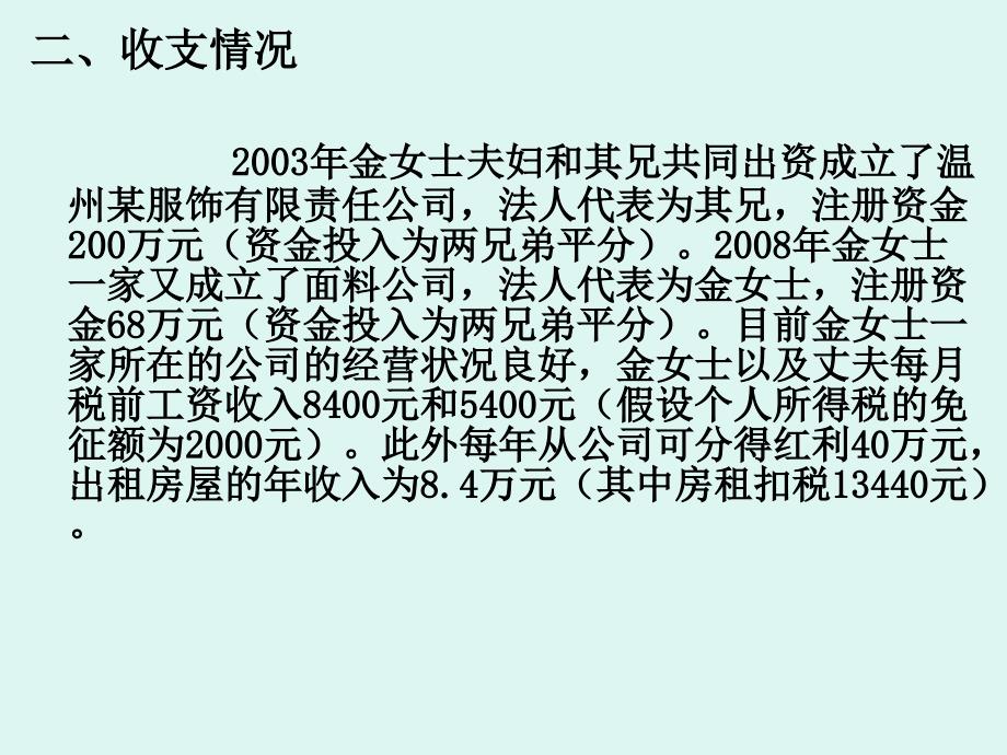 综合案例分析----女企业主家庭的理财规划ppt培训课件_第3页