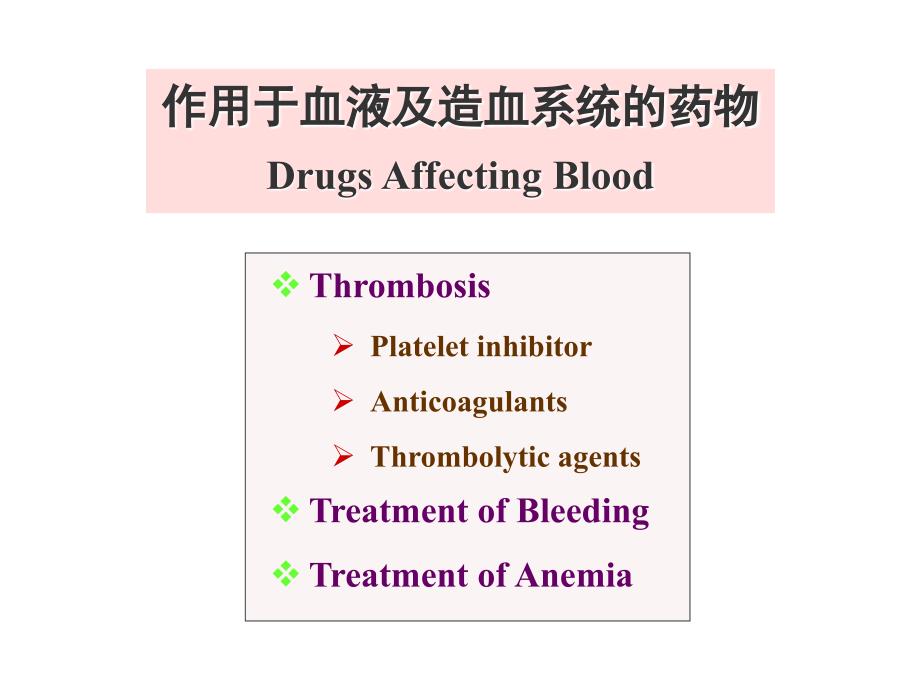 作用于血液及造血系统的药物课件_第1页