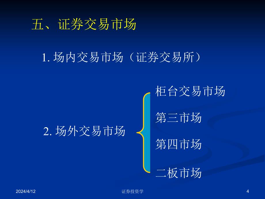 证券投资学--第6章 证券市场概述_第4页