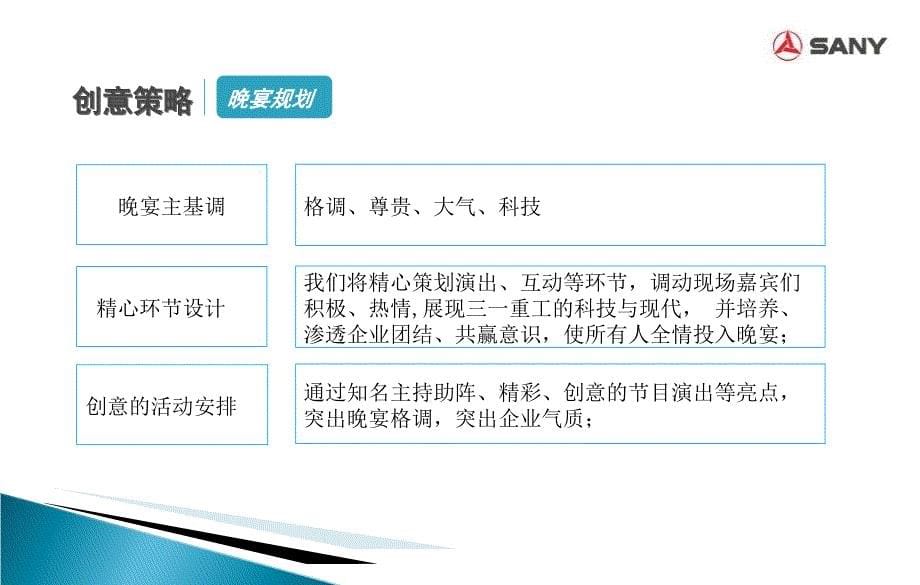 “缔造精彩 闪耀未来”三一重工2008年度峰会之晚宴活动策划方案_第5页