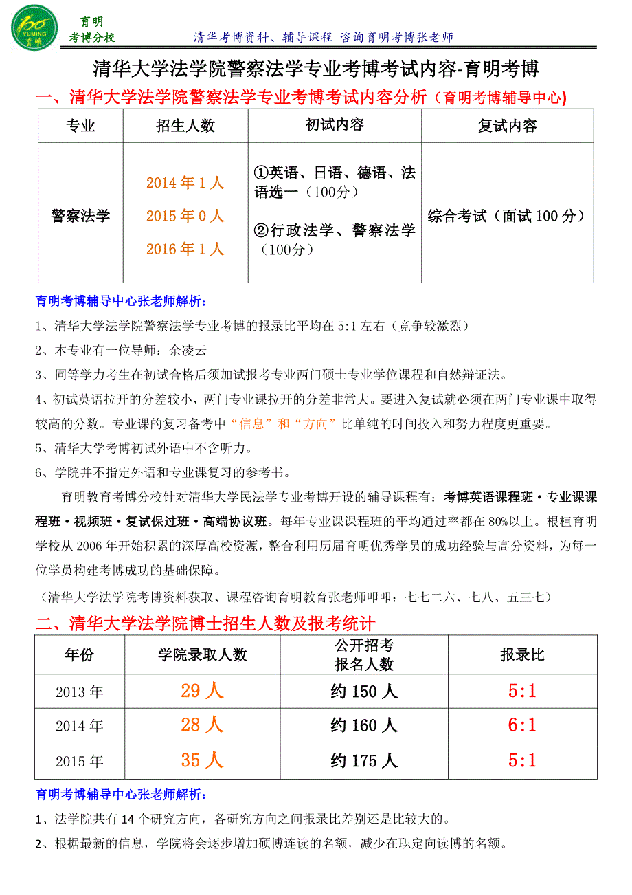 清华法学院警察法学专业考博真题复习资料考试内容参考书-育明考博_第1页