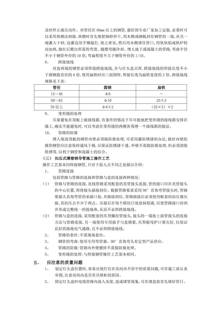 02现浇顶板内管路敷设工程技术交底已改_第5页