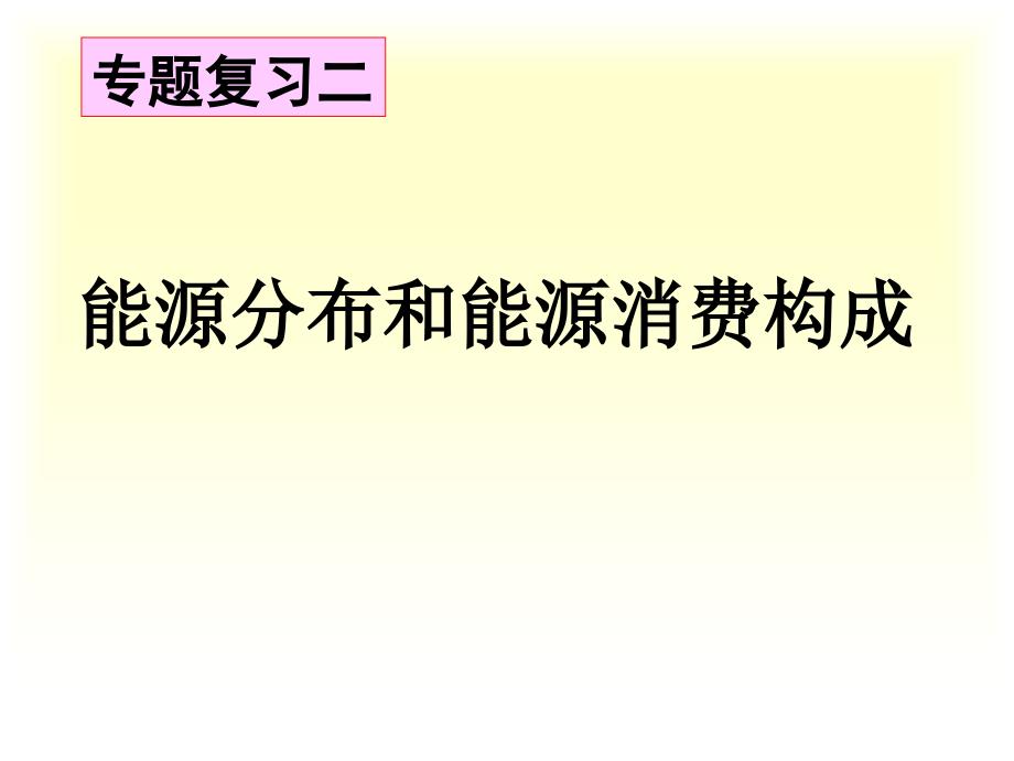 高中地理课件：能源分布和能源消费构成-人教版_第1页