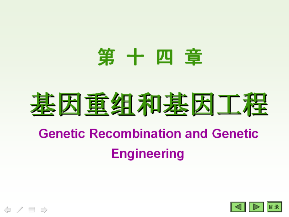 基因重组和基因工程课件_第1页