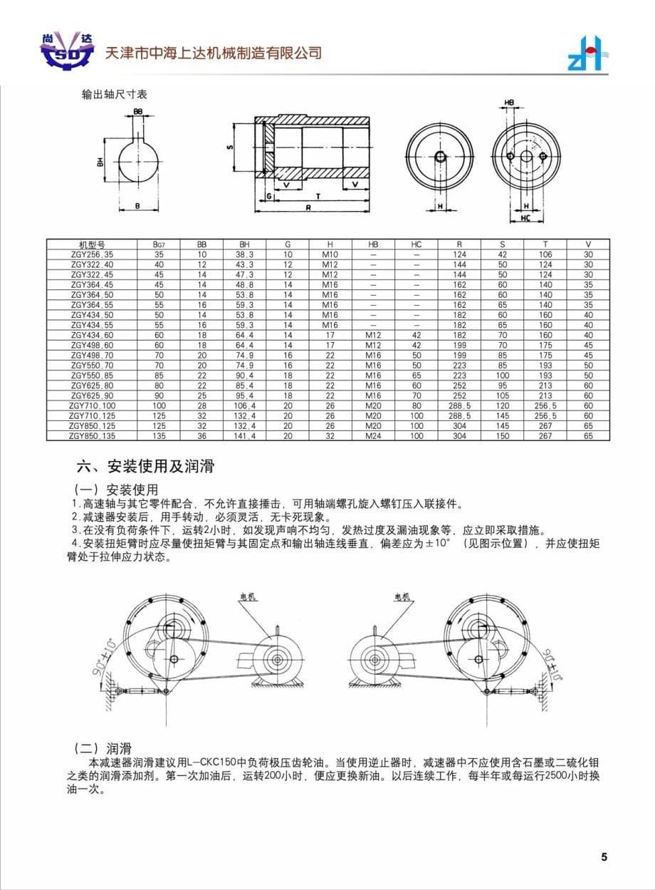 悬挂式齿轮减速机_第5页