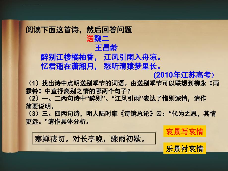 古代诗歌鉴赏景物形象ppt培训课件_第3页