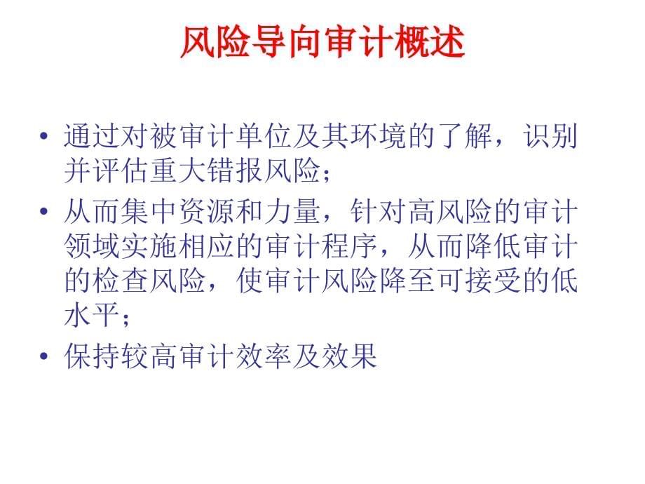 风险导向审计实务与案例研究ppt培训课件_第5页