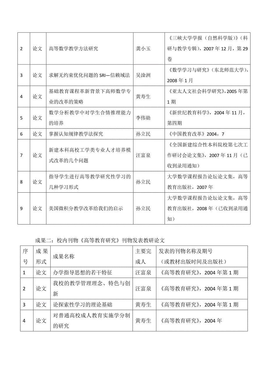 高等数学教学改革效果概述_第5页