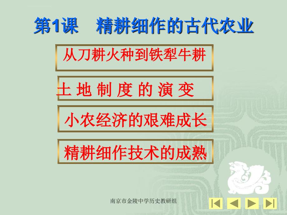 古代中国经济的基本结构与特点普通高中课程标准实验教科书（人教版）ppt培训课件_第2页