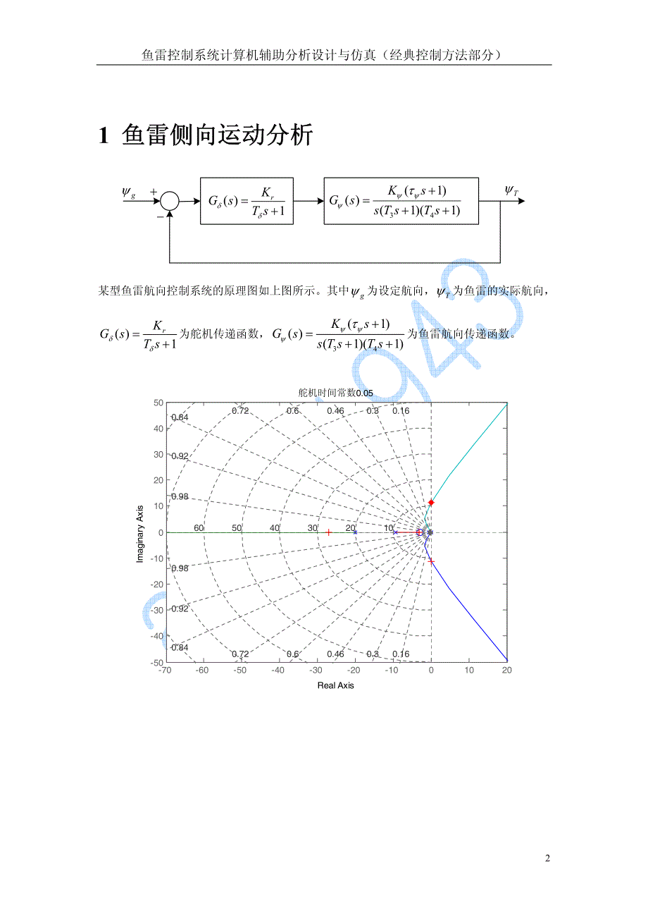 鱼雷控制系统计算机辅助分析设计与仿真_第2页