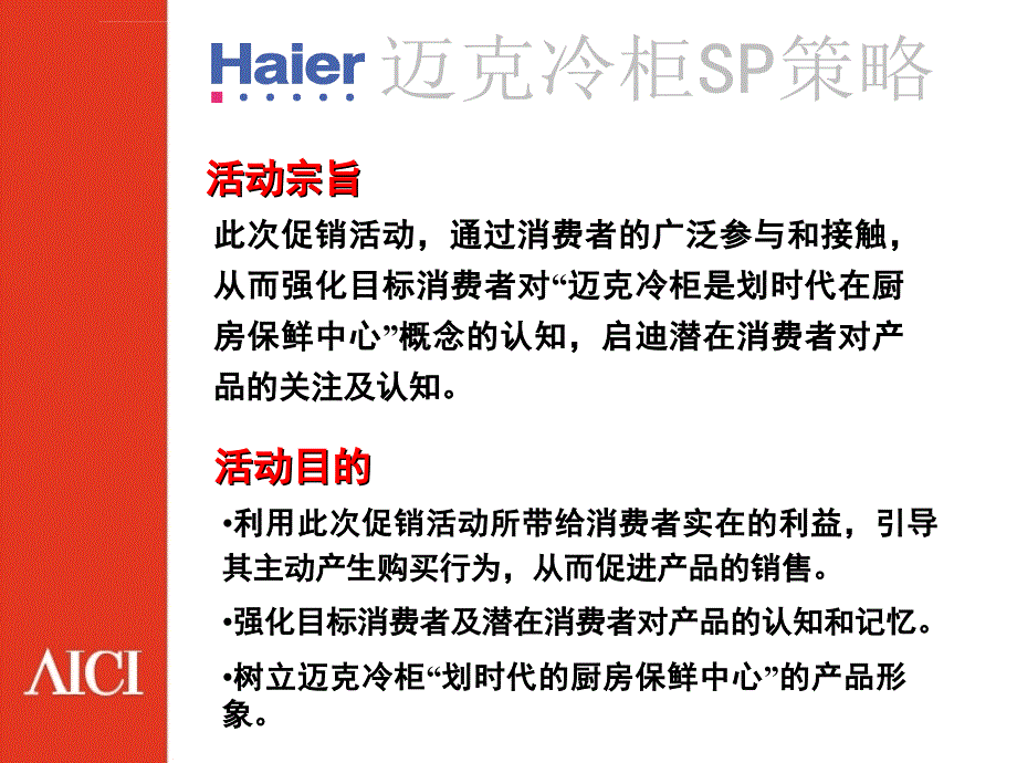 海尔迈克冷柜促销活动策略ppt培训课件_第4页