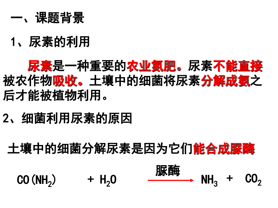 土壤中分解尿素的细菌的分离与计数ppt课件_第2页