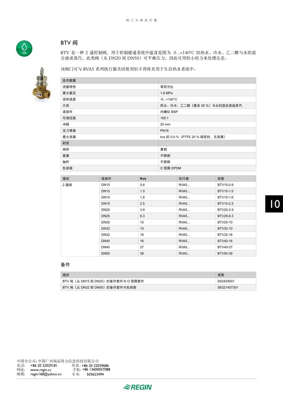 楼宇自控系统0泄漏座阀(等百分比)regin_第2页