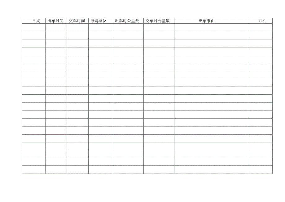 出车登记台账_第1页