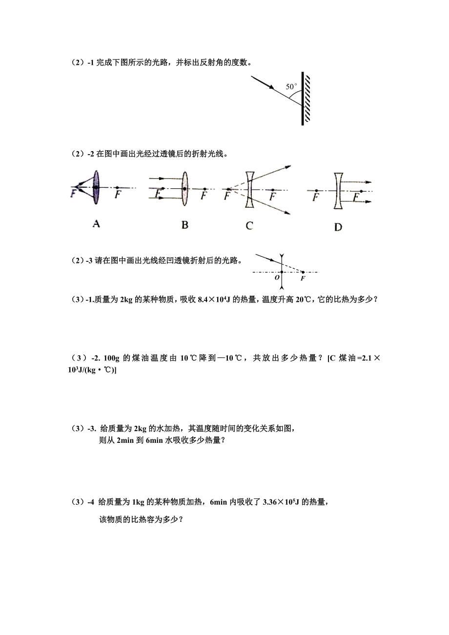 2012中考专题一声光热_第5页