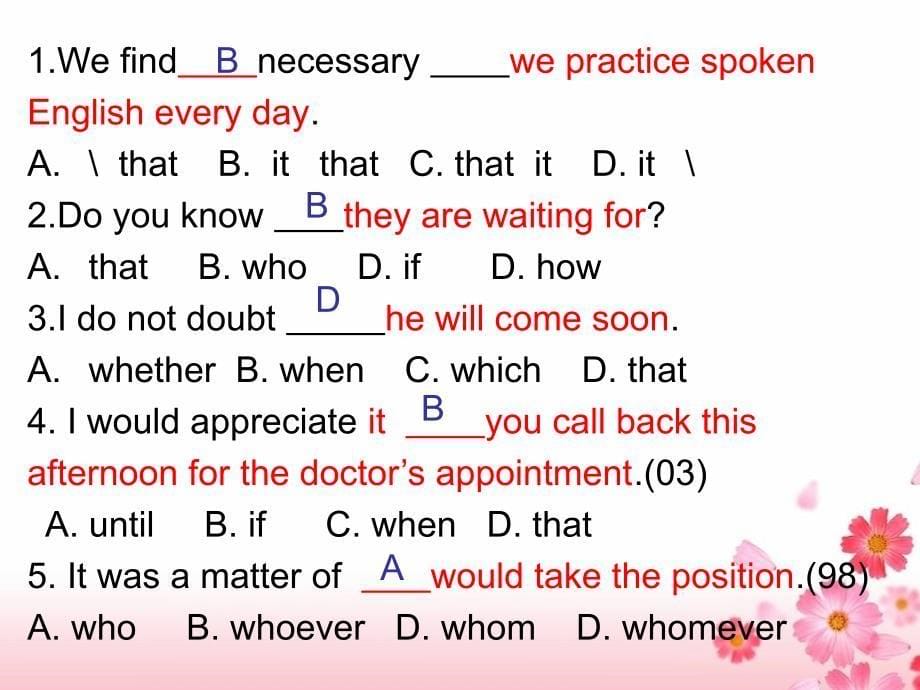 高考翻译专项练习--名词性从句_第5页