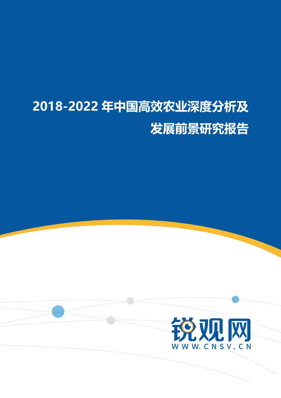 2017-2022年中国高效农业深度分析及发展前景研究报告_第1页