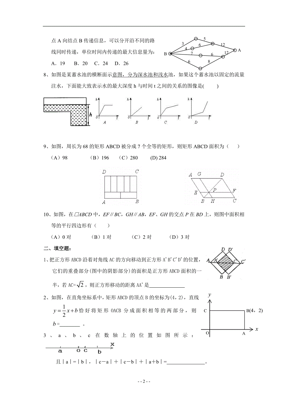 2010中考数学复习专题数形结合思想(含答案)_第2页