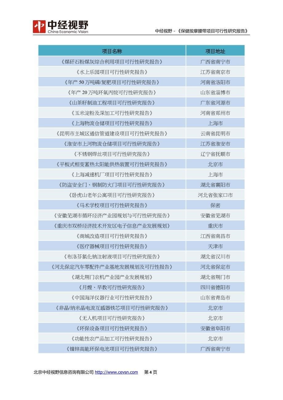 保健按摩腰带项目可行性研究报告_第5页