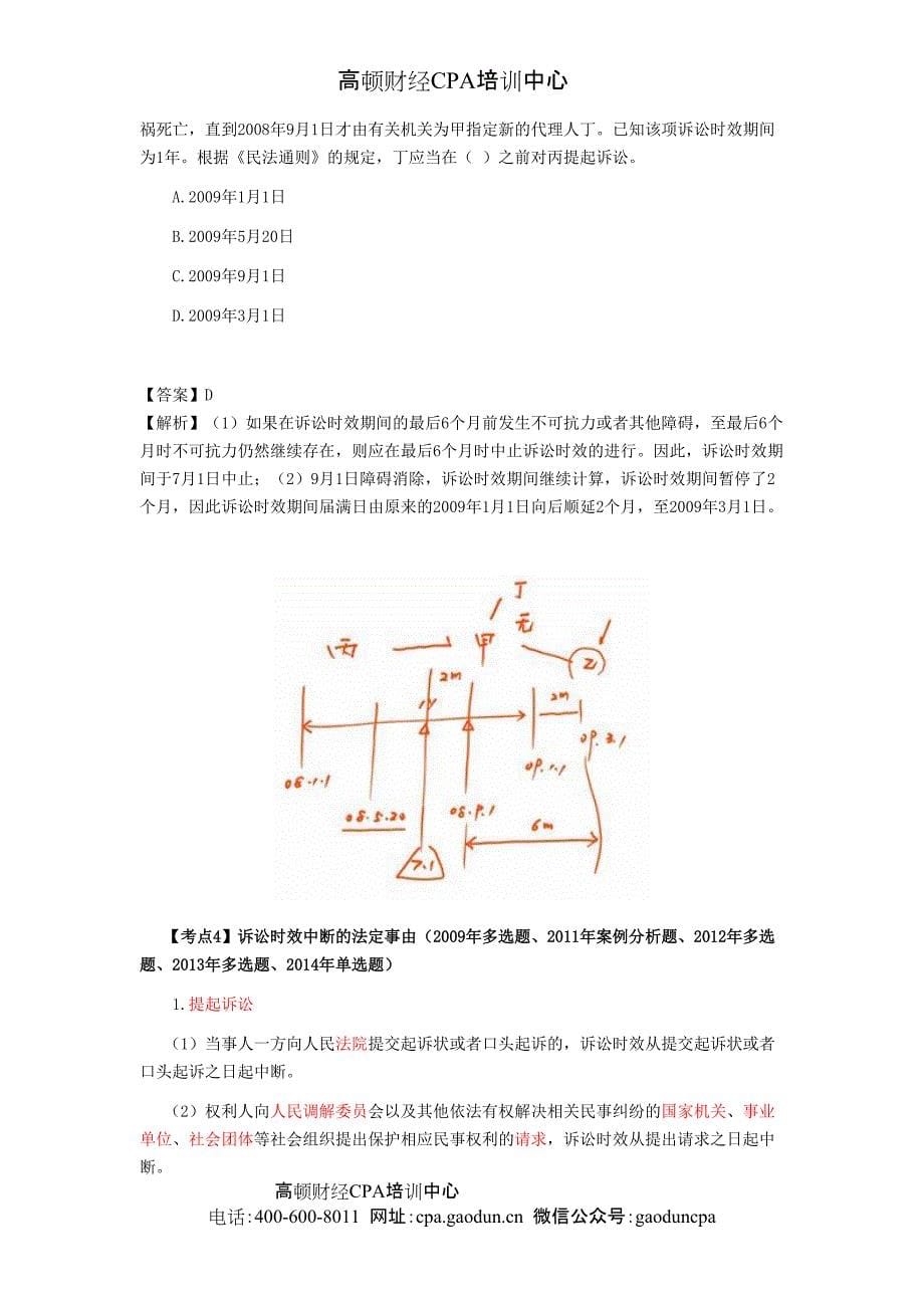 2016年cpa考试《经济法》考点解读第02章基本民事法律制度05_第5页