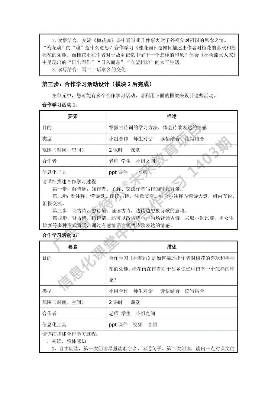 《信息化课堂中的合作学习》结业作业(小学语文)_第2页