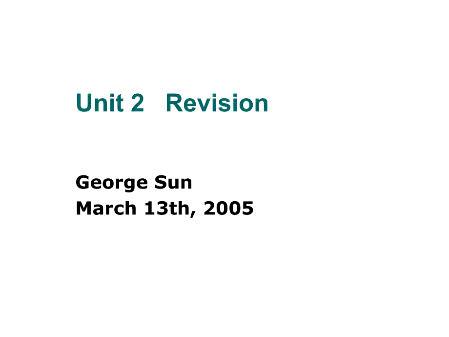 下学期unit2-revision--牛津英语_第1页