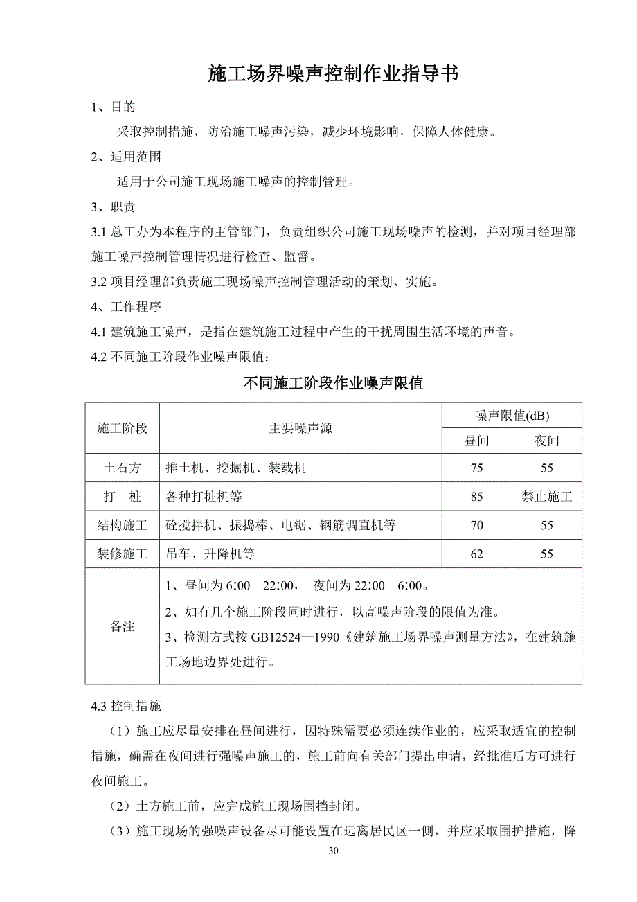 施工场界噪声控制管理办法_第1页