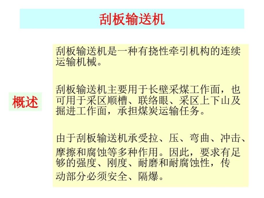 刮板输送机介绍冶金矿山地质工程科技专业资料ppt培训课件_第4页