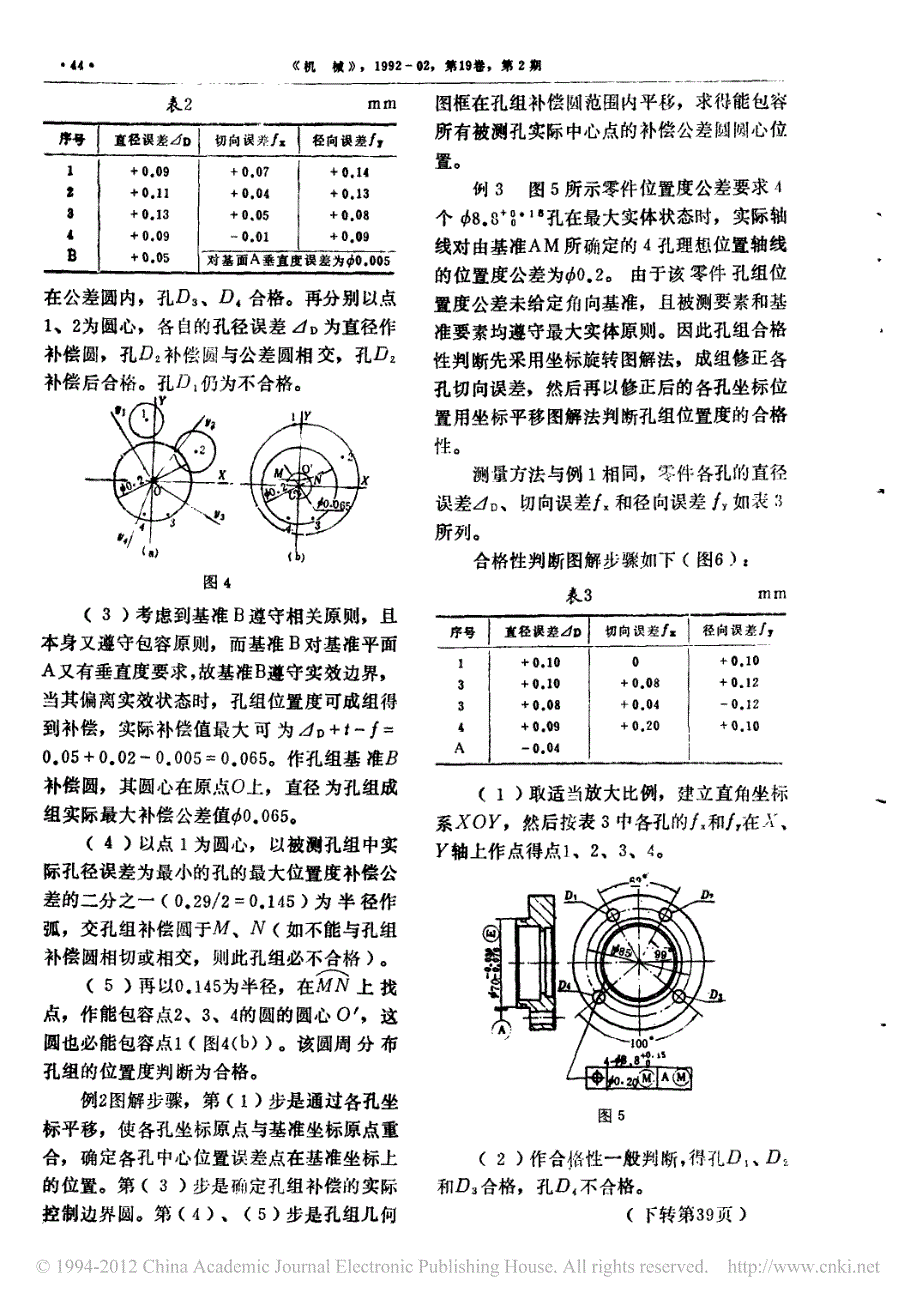 圆周分布孔组位置度合格性判断图解法_第3页