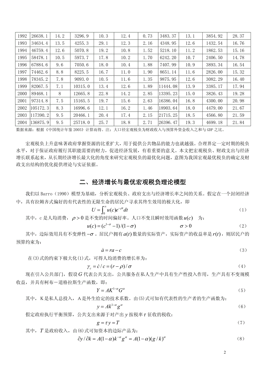 宏观税负、财政支出与经济增长_第2页
