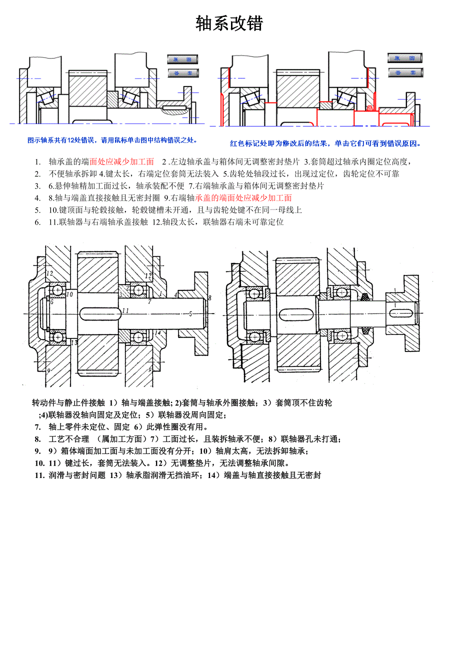 轴系改错集合2_第1页