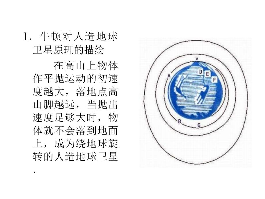 高一物理人造卫星宇宙速度4_第4页