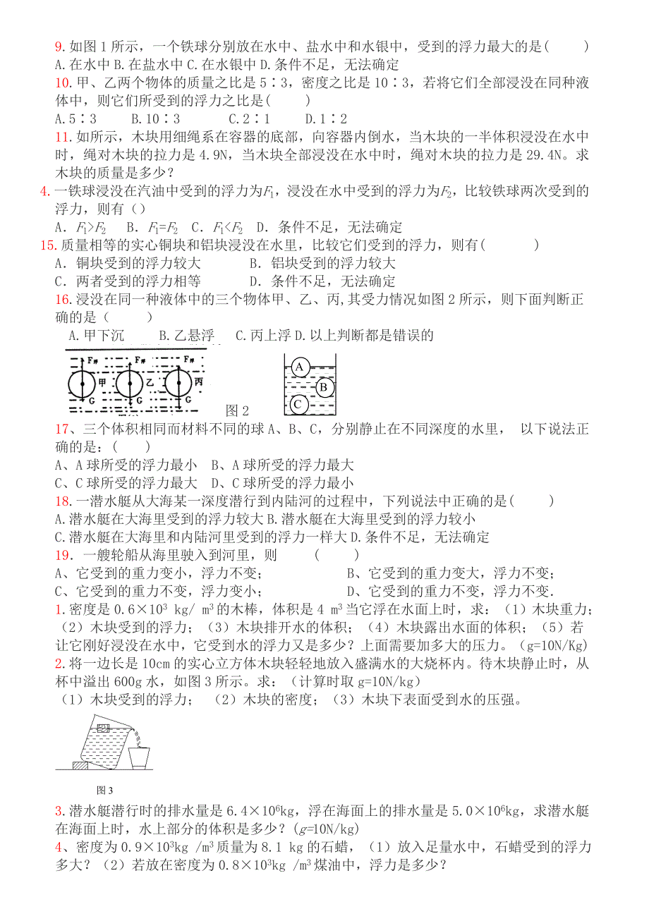 笔记(浮力(基础))_第3页