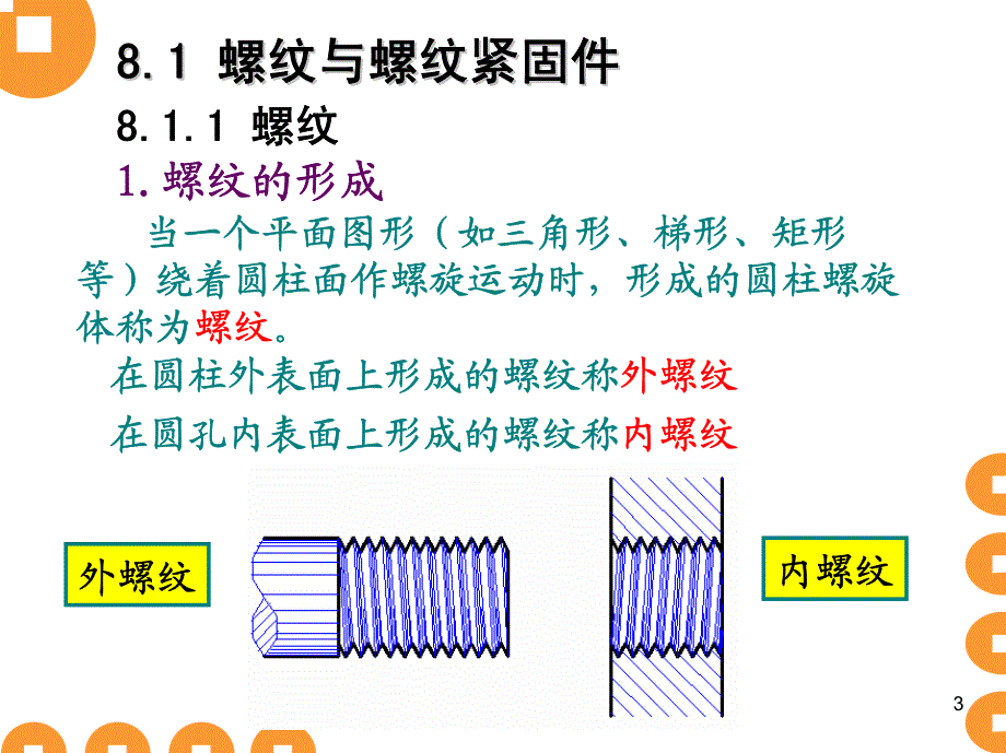 工程制图10-第八章常用件和标准件_第3页