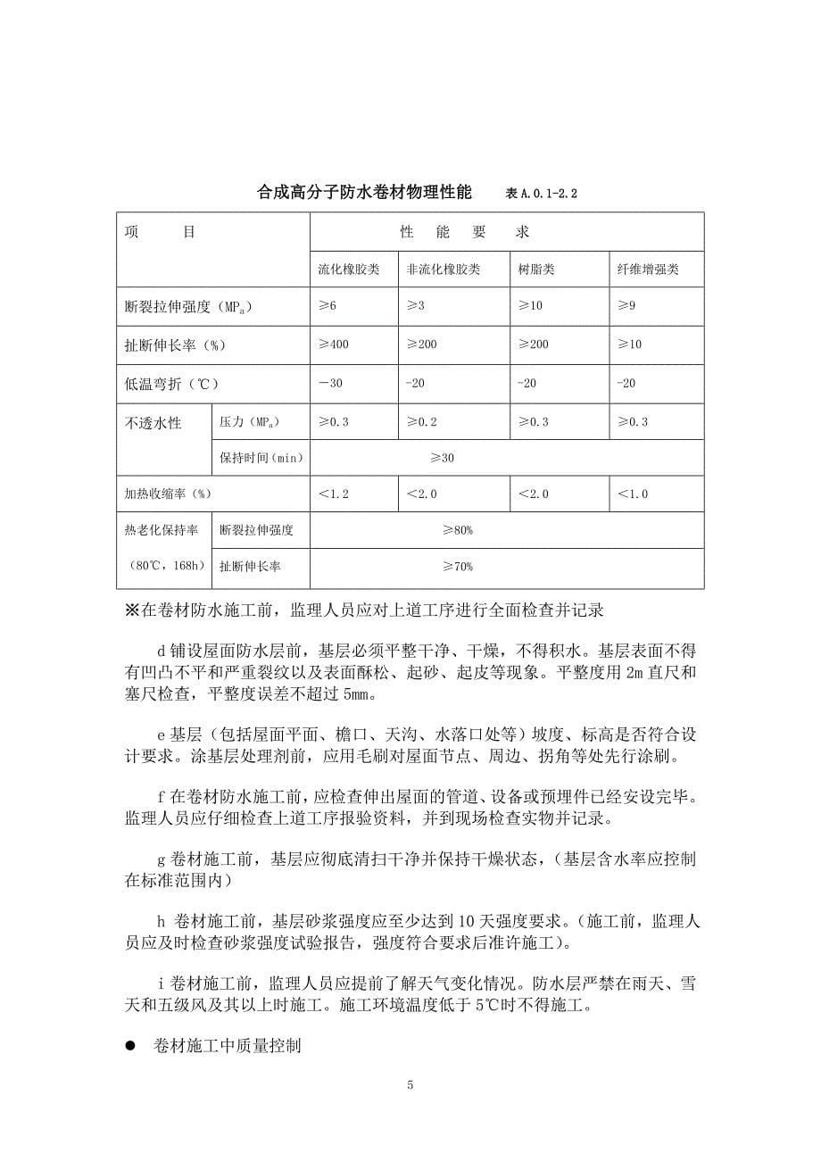 屋面工程质量监理实施细则(新正确)1_第5页