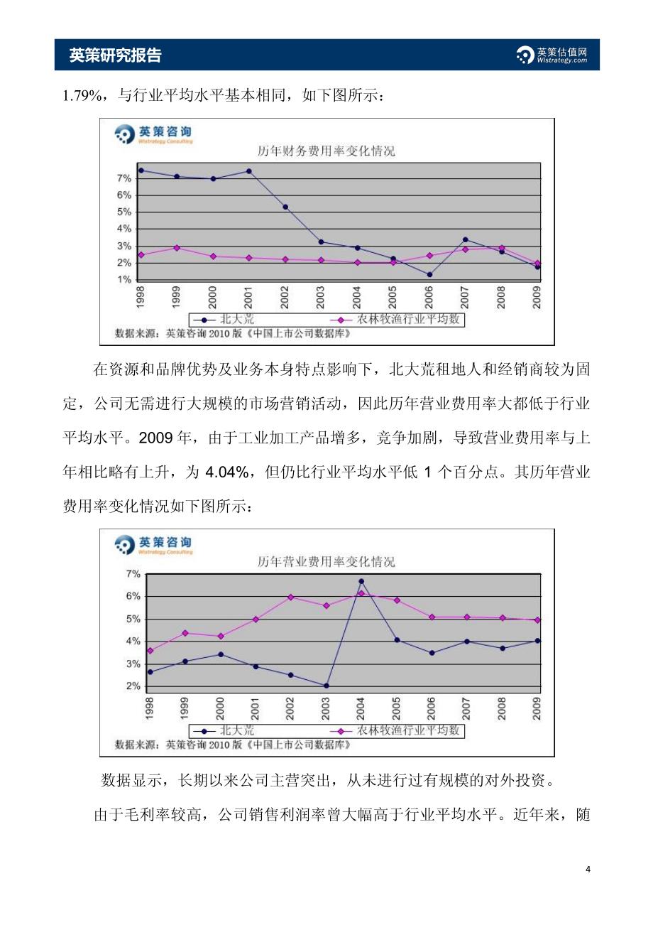 北大荒：土地承包为主要收入,2010年净利或增11ps0.22元_第4页