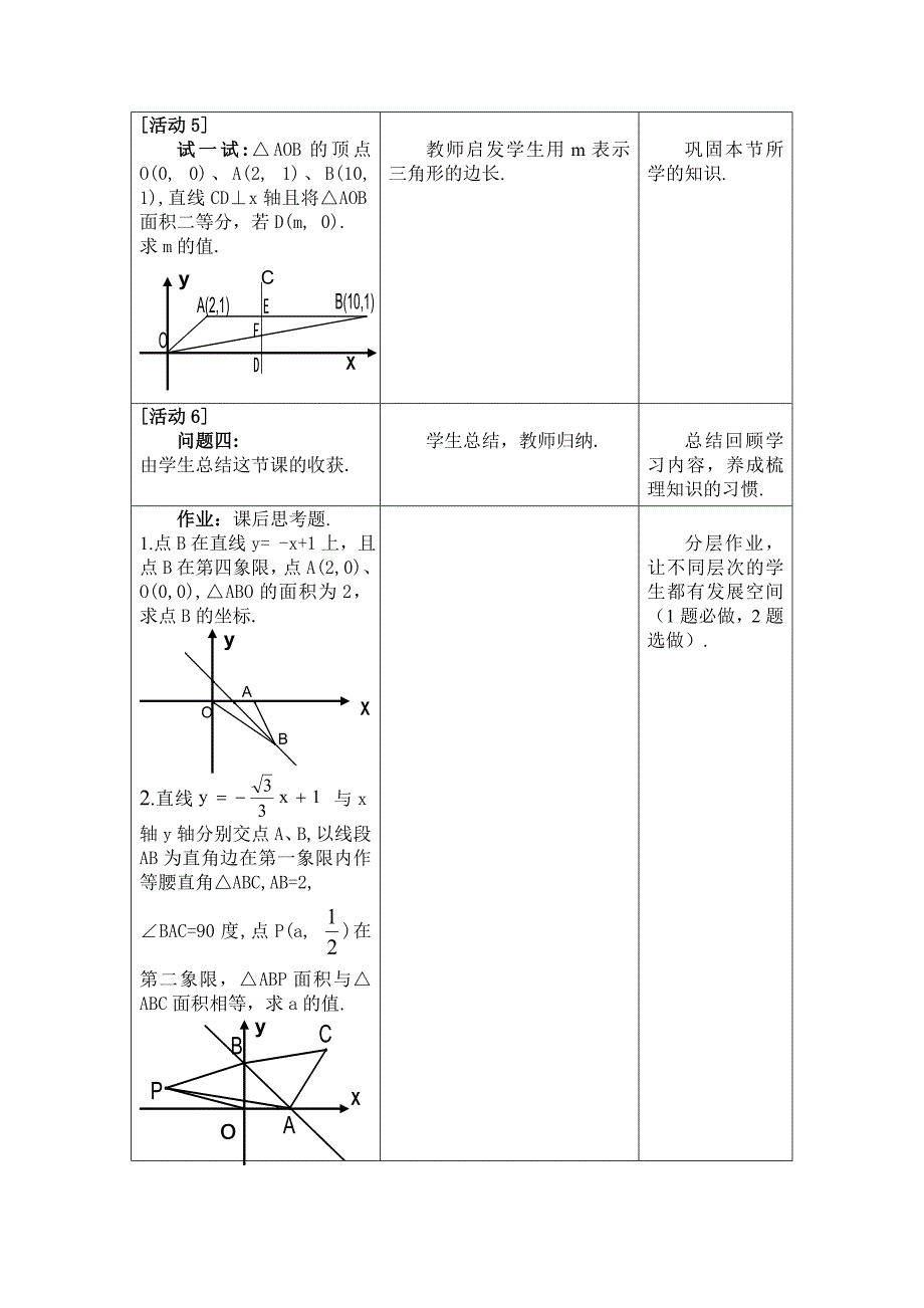 一次函数中的面积与求值_第4页