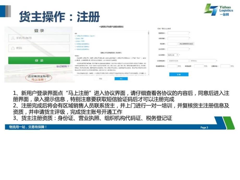 一站网系统操作（货主）ppt培训课件_第3页