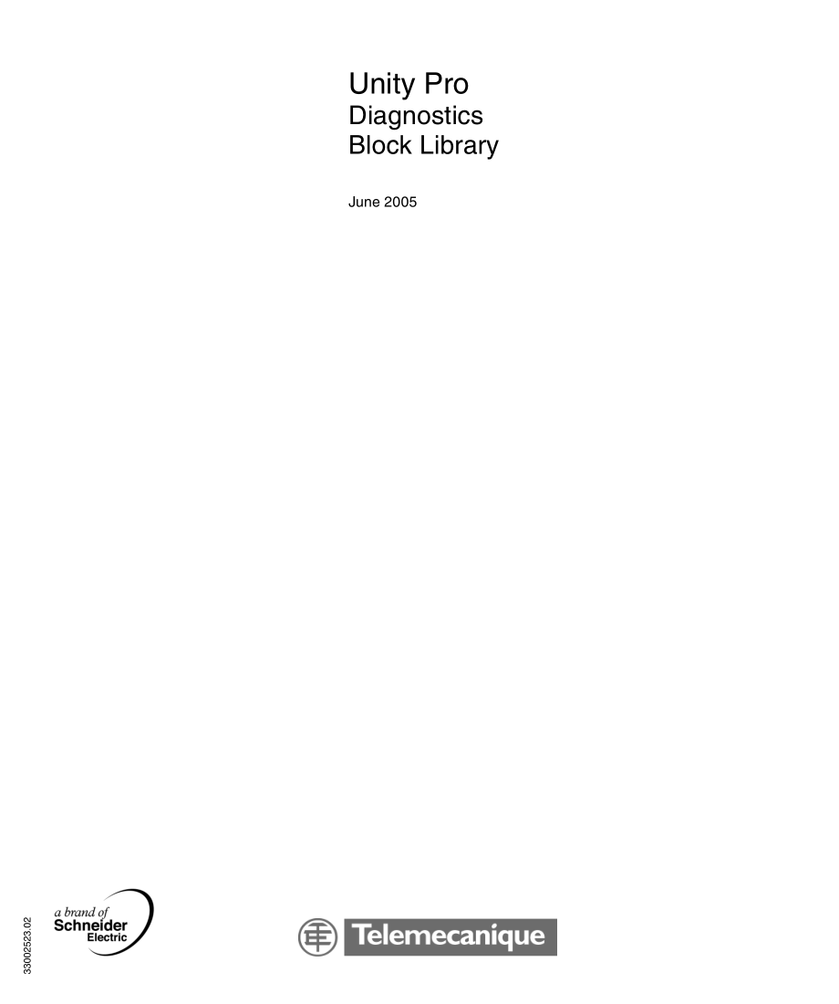 施耐德plc11-unitypro诊断功能块库参考手册-2005-en_第1页