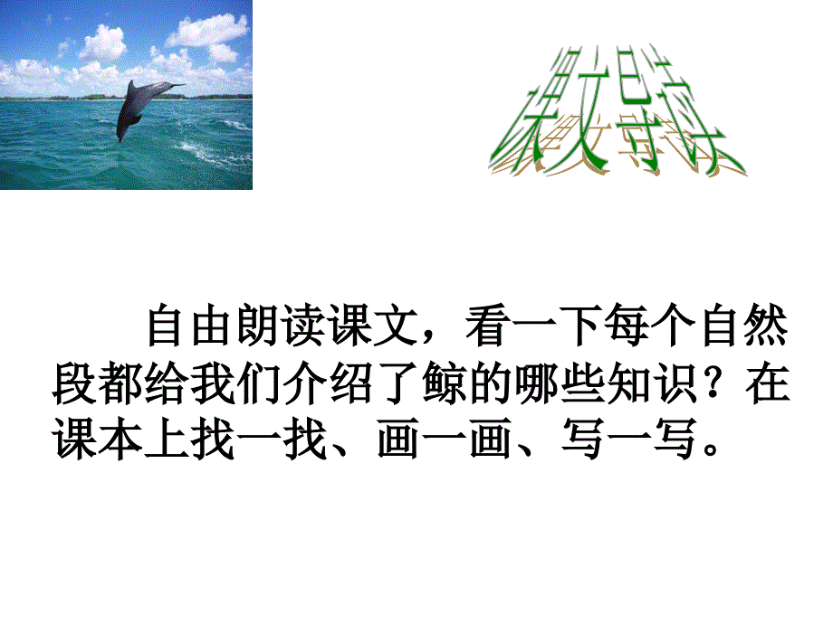 人教版小学语文五年级上册《鲸》课件2_第3页
