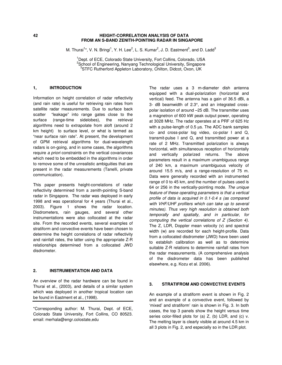 高度的相关性分析datafroms波段雷达天顶指向新加坡_第1页