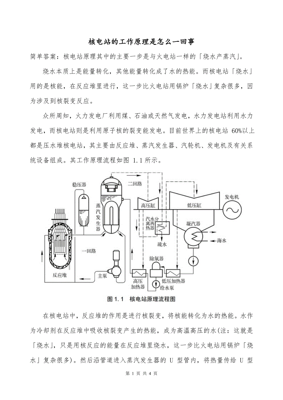 核电站的工作原理是怎么一回事_第1页