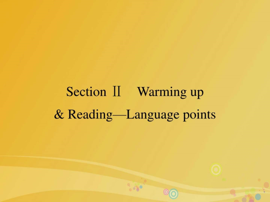 高中英语unit3australiasectionwarmingupandreadinglanguagepoints新人教版选修ppt培训课件_第1页