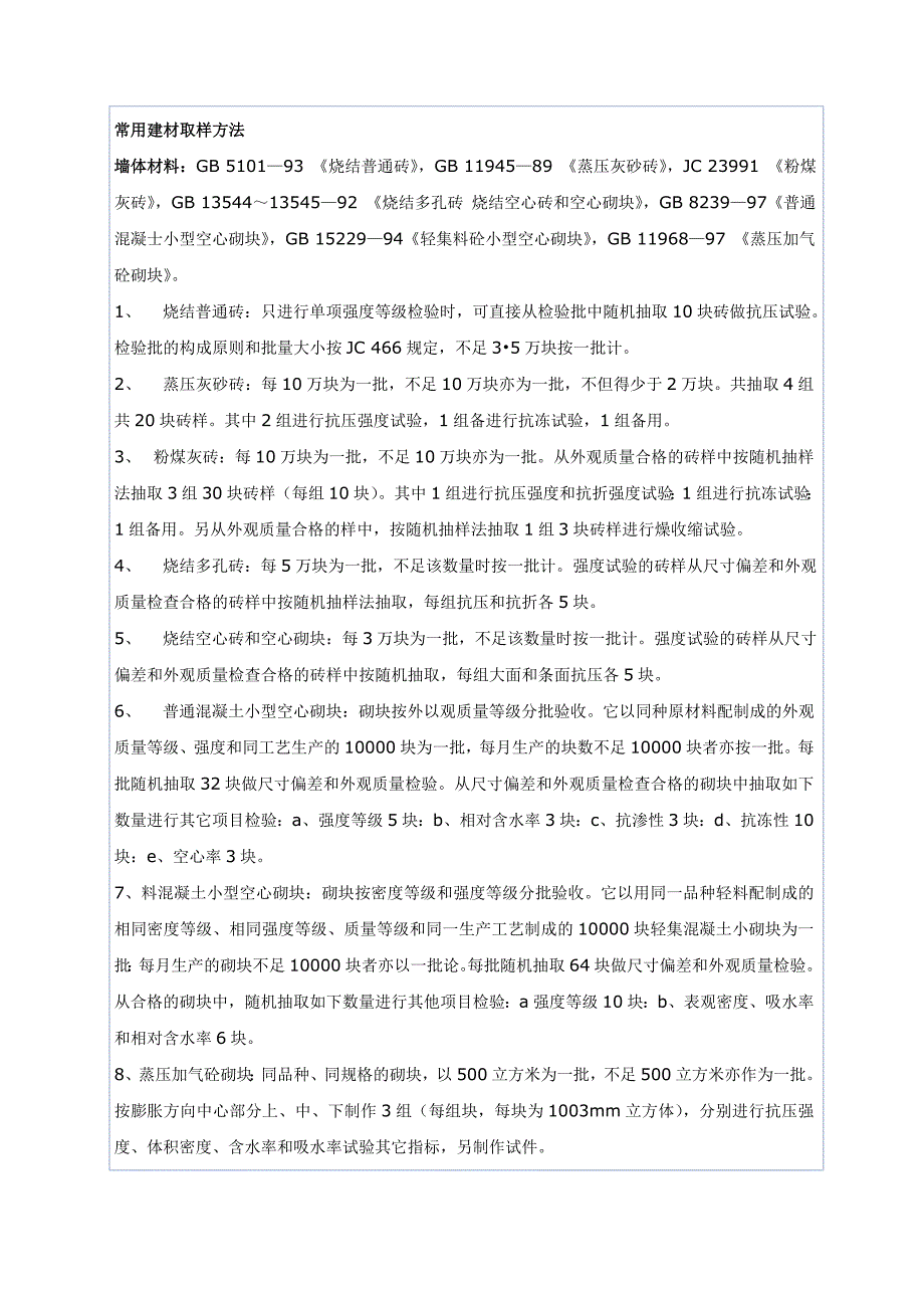 常用建材取样方法_第1页