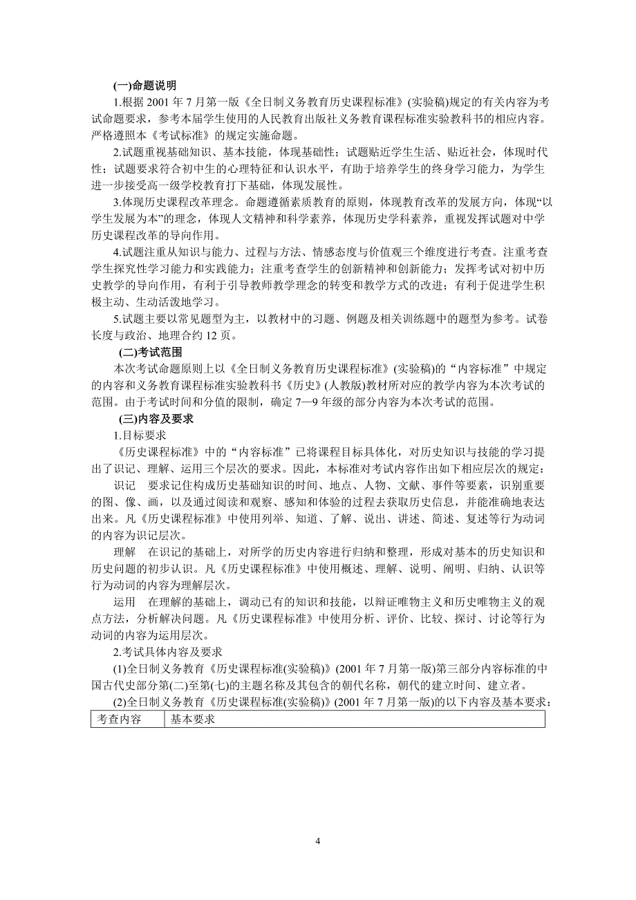 高中阶段教育学校招生统一考试标准_第4页