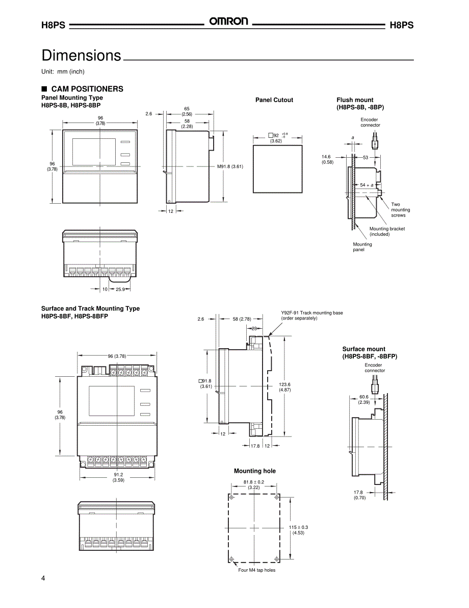 欧姆龙plch8ps凸轮定位器选型资料(英文)_第4页