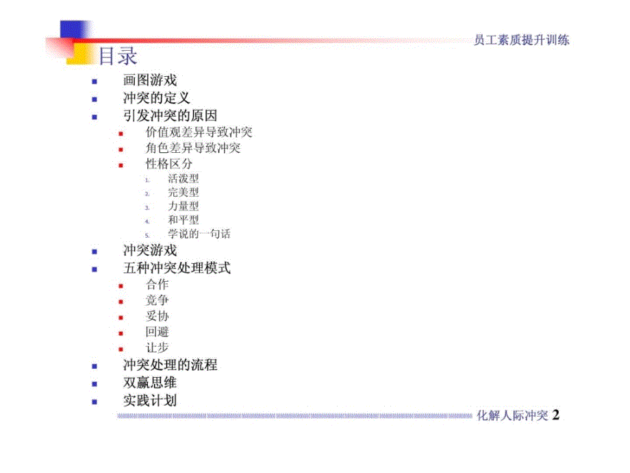 职员素质提升训练5化解人际冲突ppt培训课件_第2页