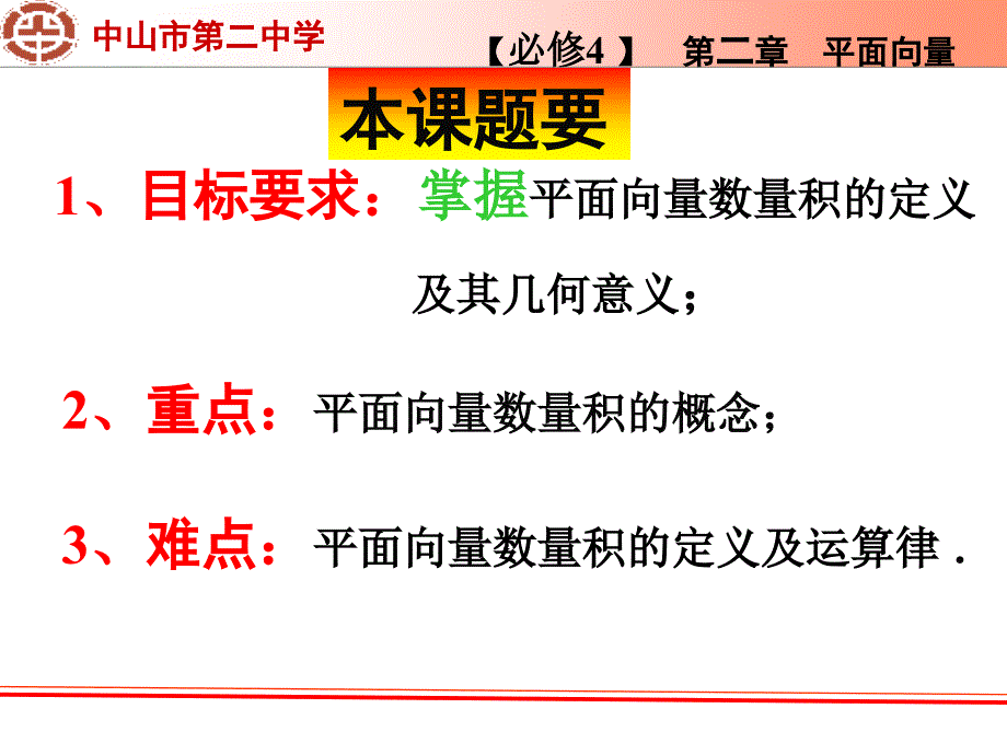 数学高二必修四第二章平面向量(课件（刘军）)_第3页