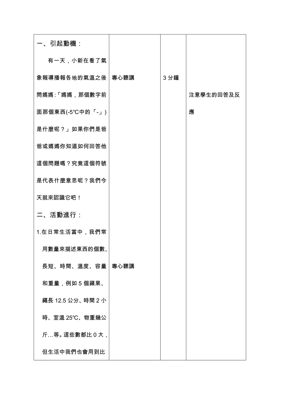 认识负数教案9教案设计_第3页