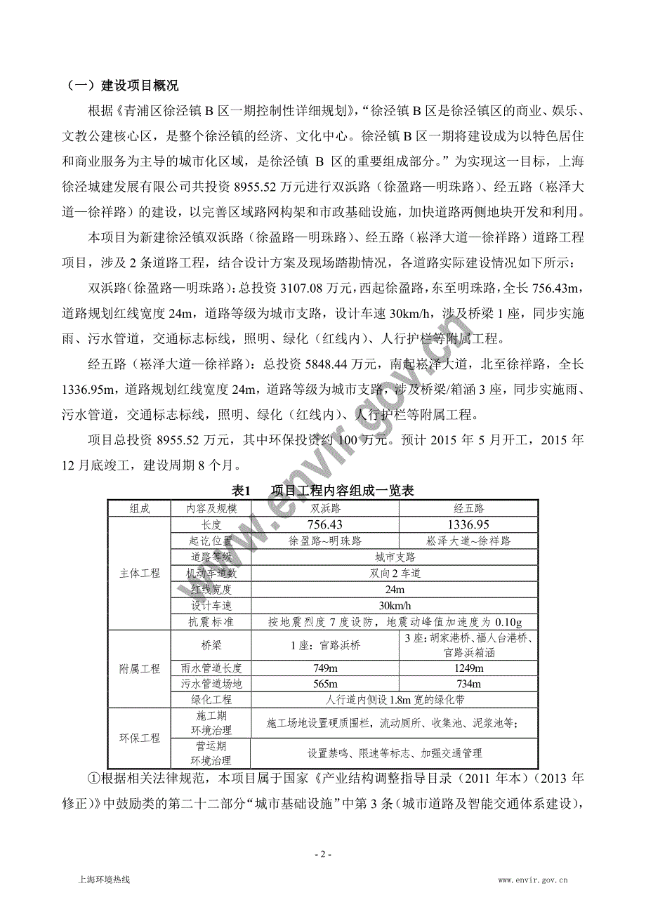 新建徐泾镇双浜路(徐盈路-明珠路)、经五路(崧泽大道-徐祥路)道路工程项目_第3页